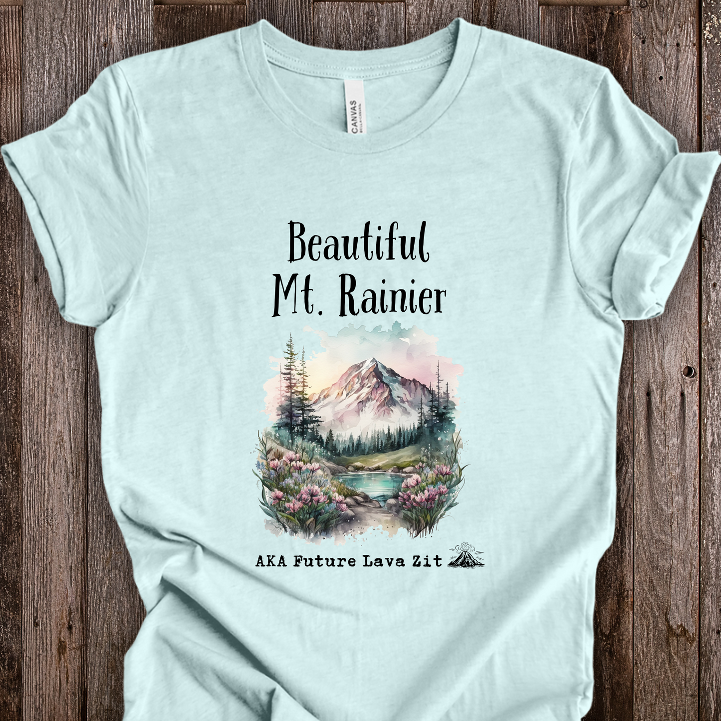 Mt Rainier TShirt Future Lava Zit Unisex Crew