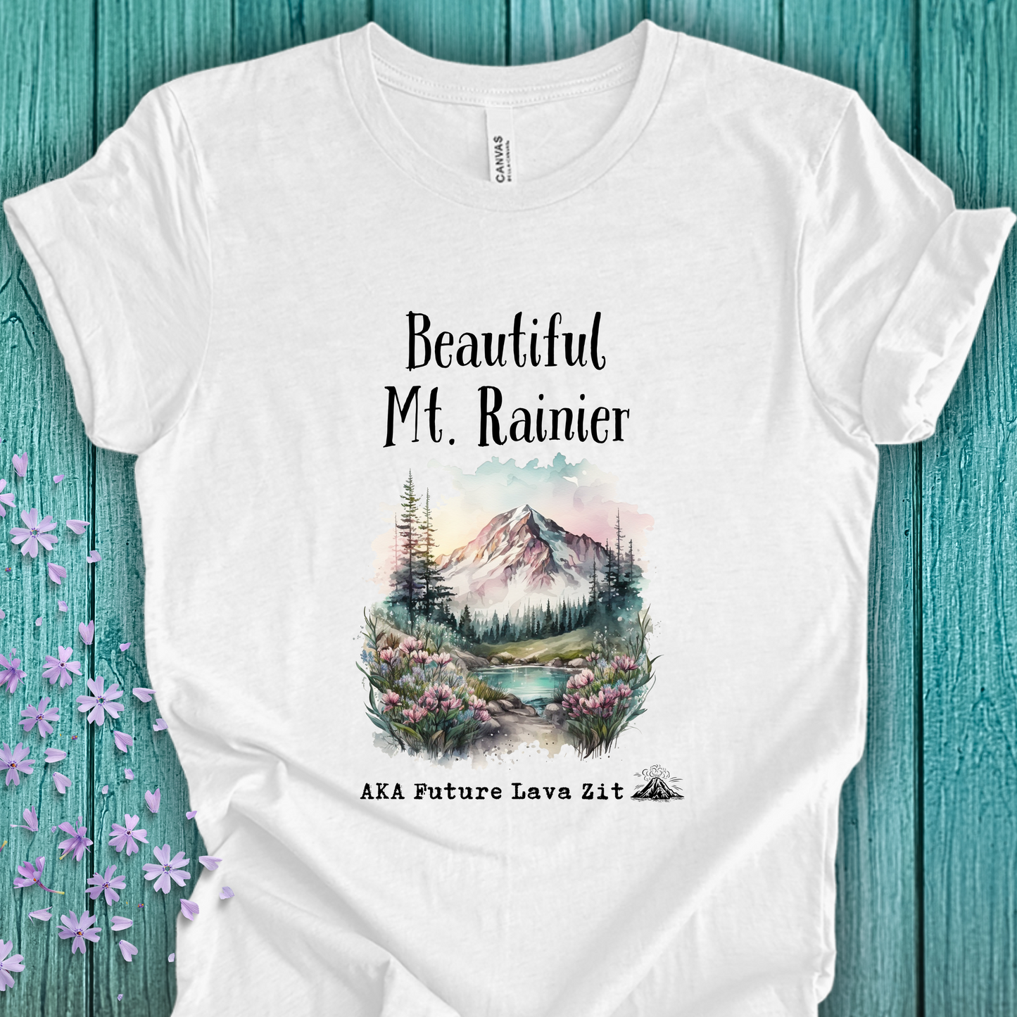 Mt Rainier TShirt Future Lava Zit Unisex Crew