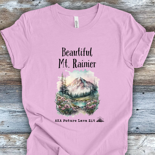 Mt Rainier TShirt Future Lava Zit Unisex Crew