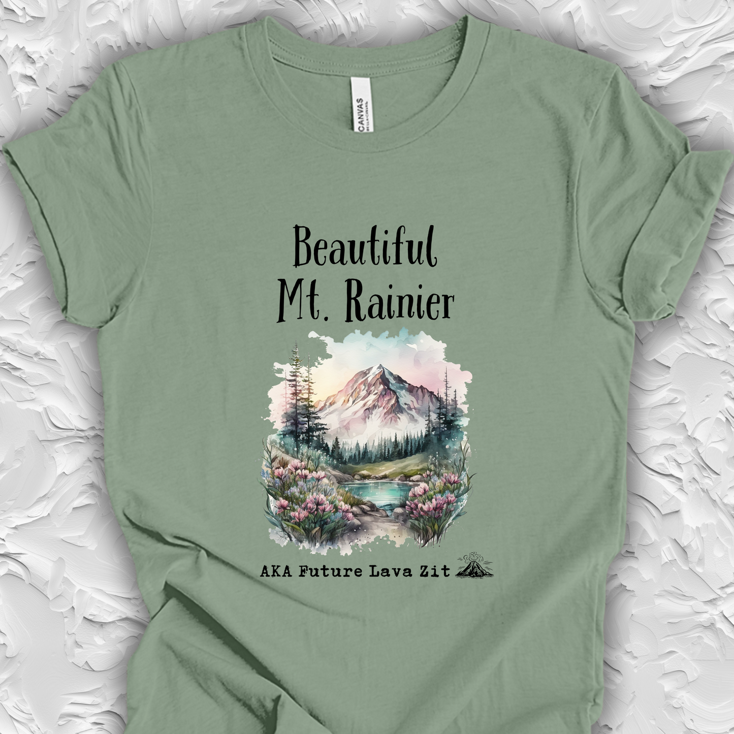 Mt Rainier TShirt Future Lava Zit Unisex Crew