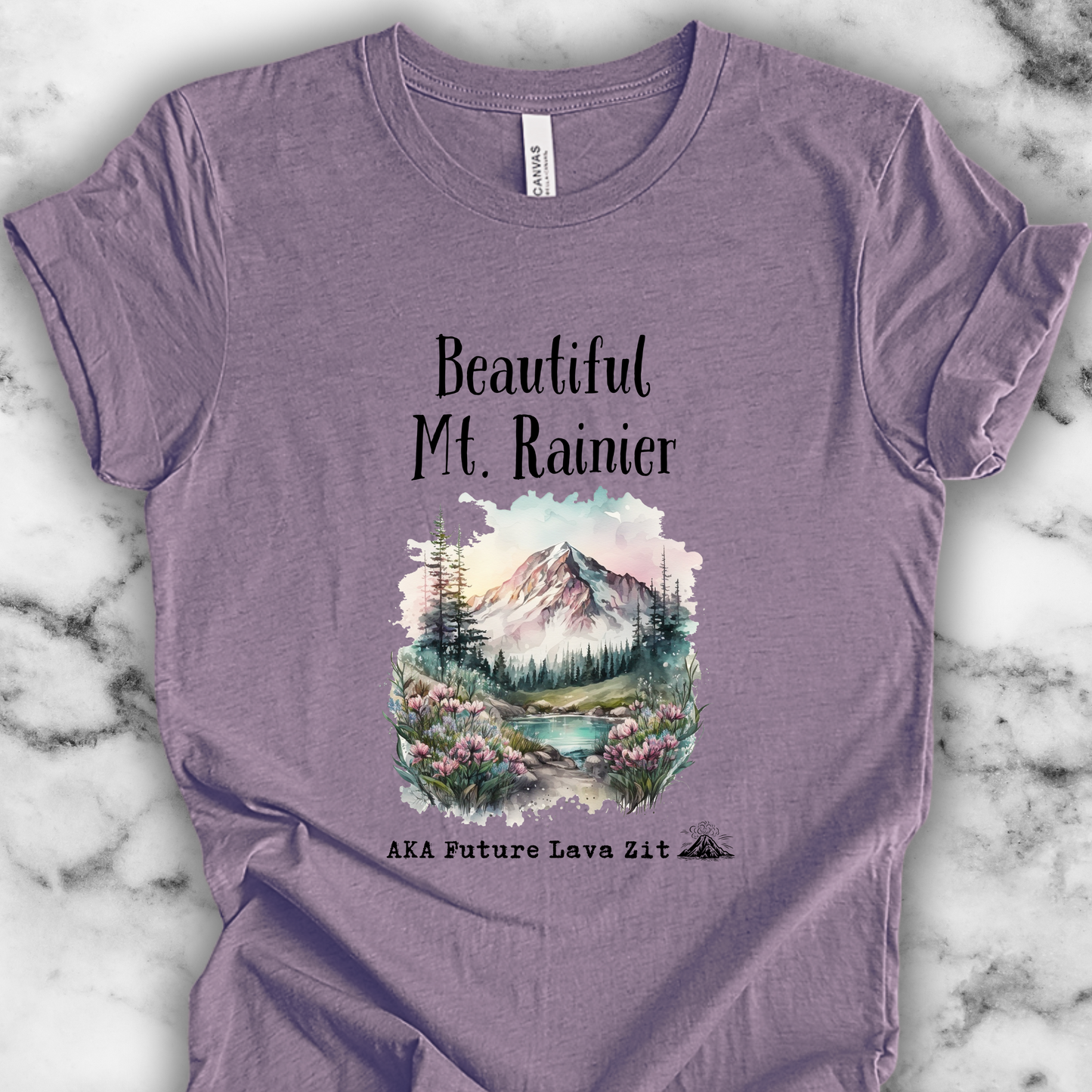 Mt Rainier TShirt Future Lava Zit Unisex Crew