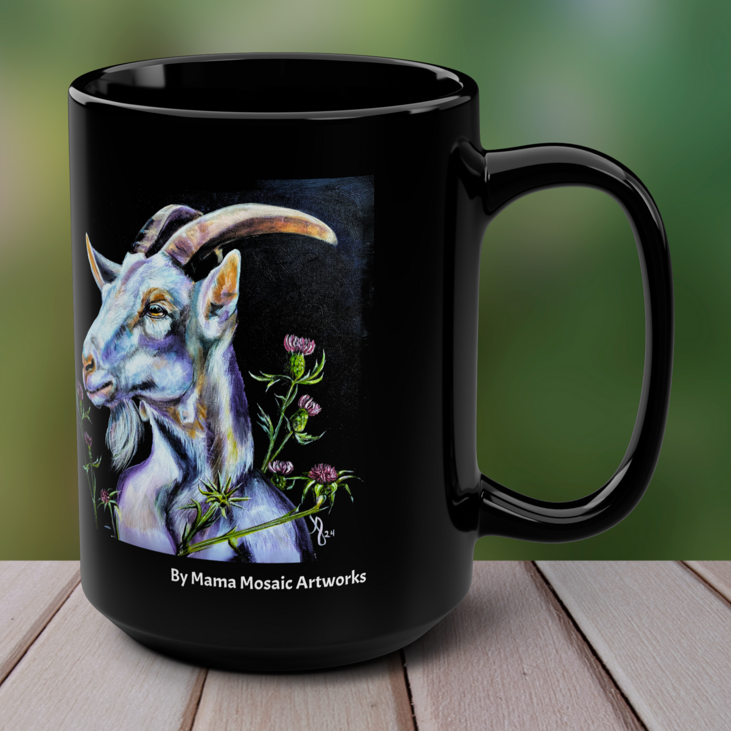 Mug - Goat in Thistles from Mama Mosaic Artworks