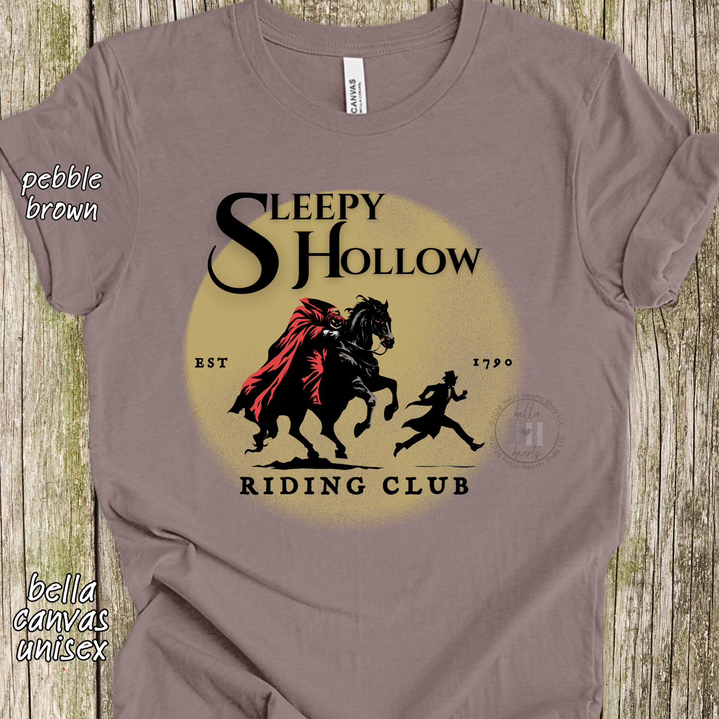 Sleepy Hollow Riding Club Shirt: Headless Horseman, Spooky Halloween Tshirt