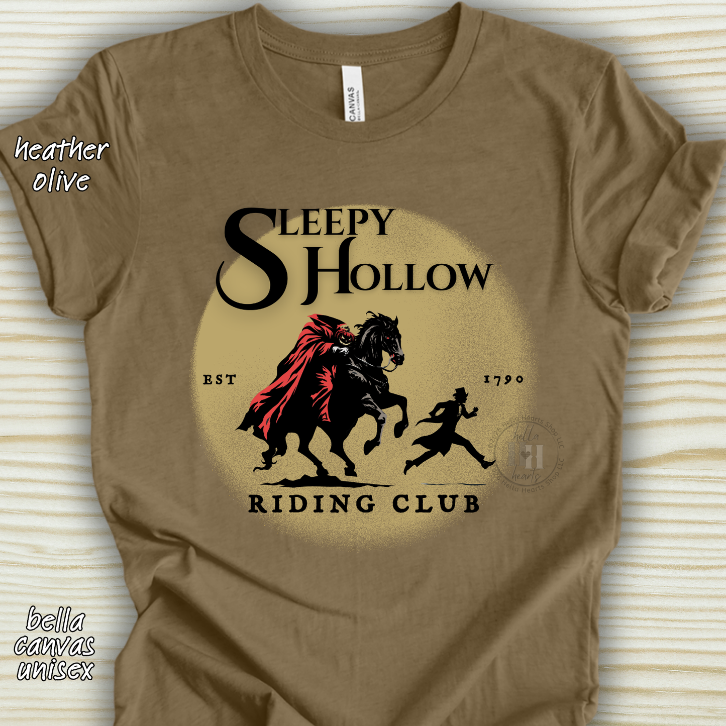 Sleepy Hollow Riding Club Shirt: Headless Horseman, Spooky Halloween Tshirt