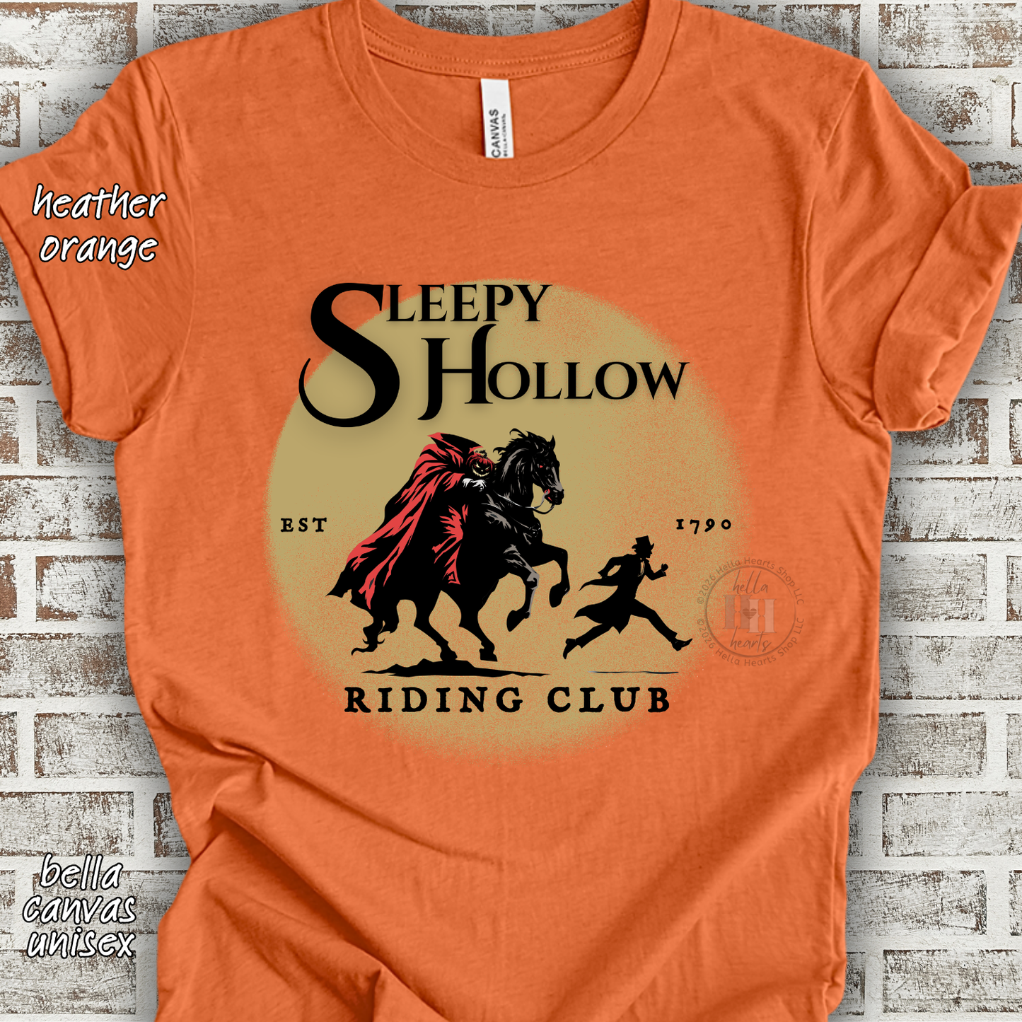 Sleepy Hollow Riding Club Shirt: Headless Horseman, Spooky Halloween Tshirt