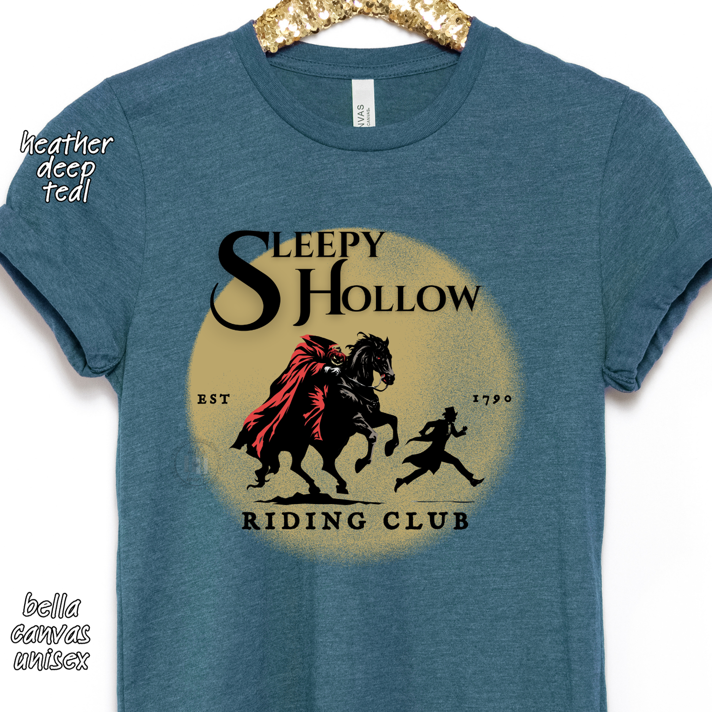 Sleepy Hollow Riding Club Shirt: Headless Horseman, Spooky Halloween Tshirt