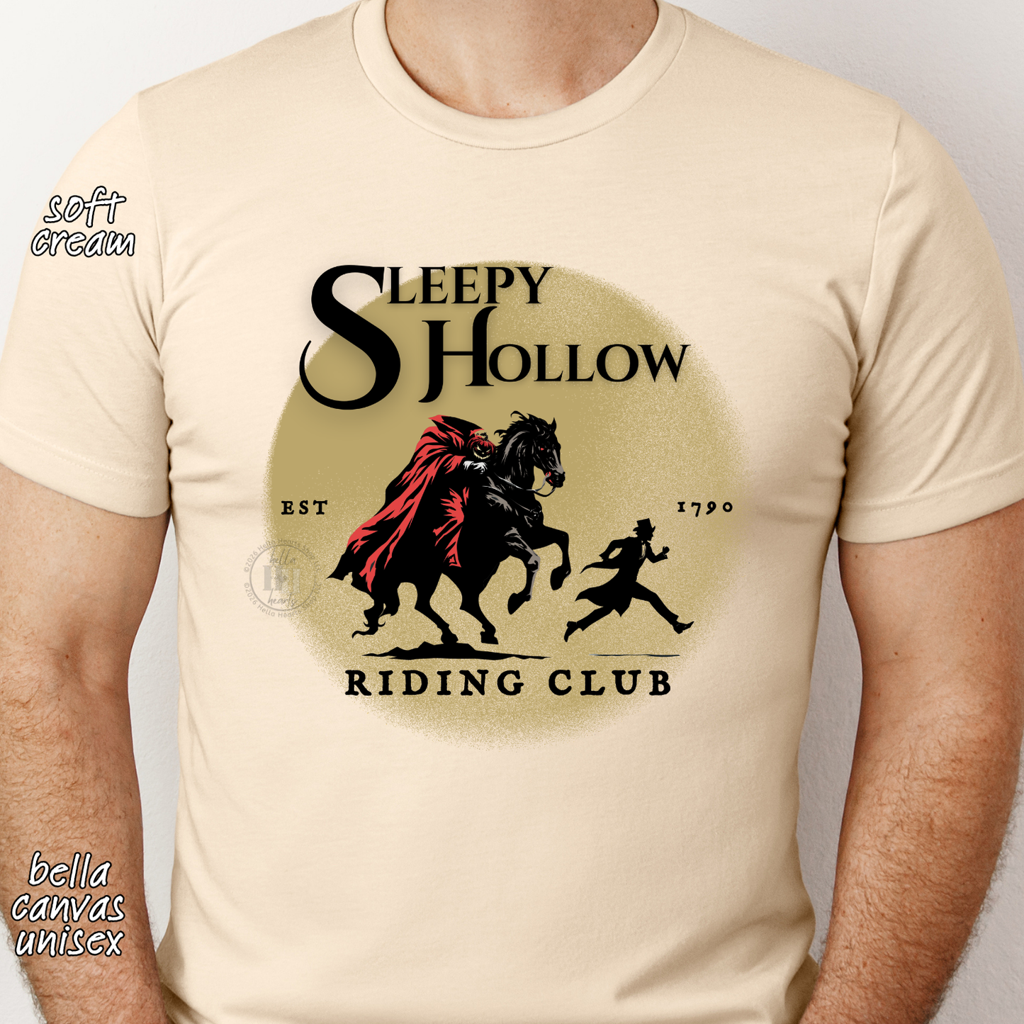 Sleepy Hollow Riding Club Shirt: Headless Horseman, Spooky Halloween Tshirt