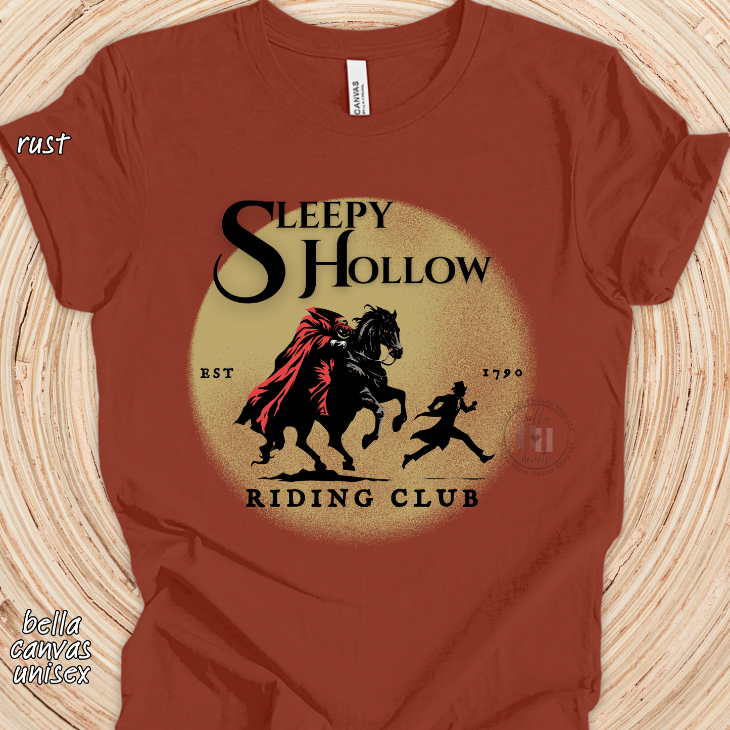 Sleepy Hollow Riding Club Shirt: Headless Horseman, Spooky Halloween Tshirt
