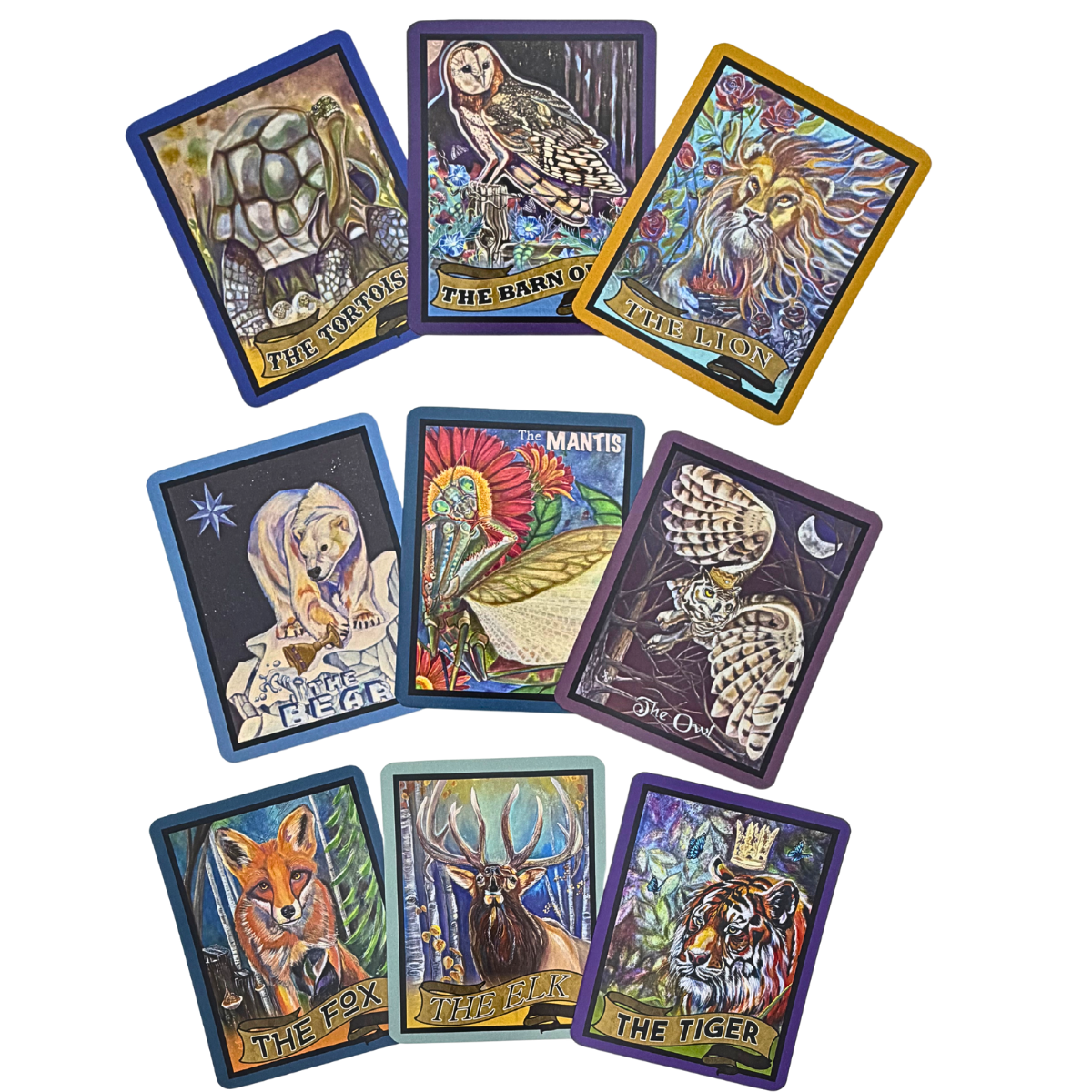 Brush and Bone Oracle Deck: 50 cards of hand-painted art and insight, by artist Amy Bond