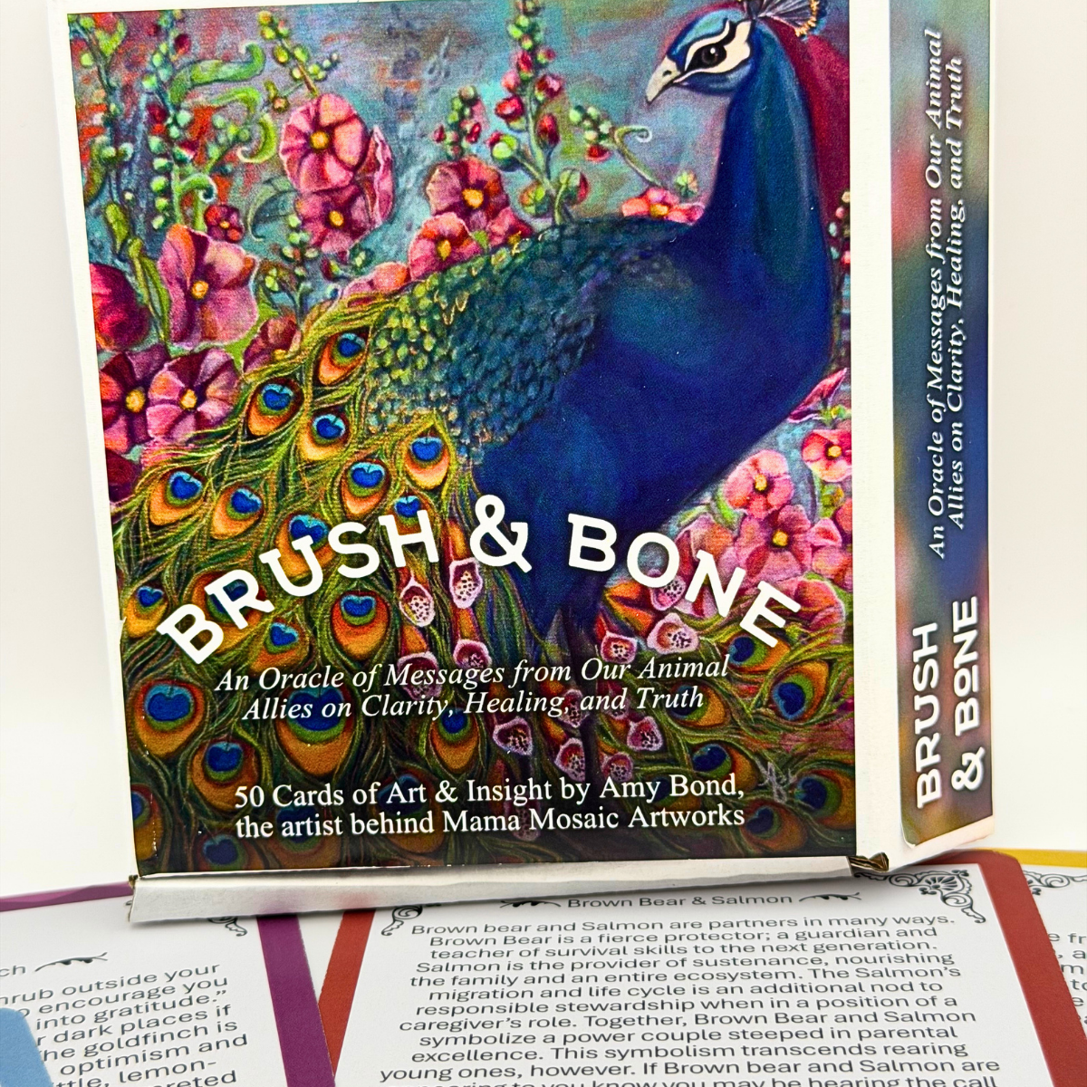 Brush and Bone Oracle Deck: 50 cards of hand-painted art and insight, by artist Amy Bond