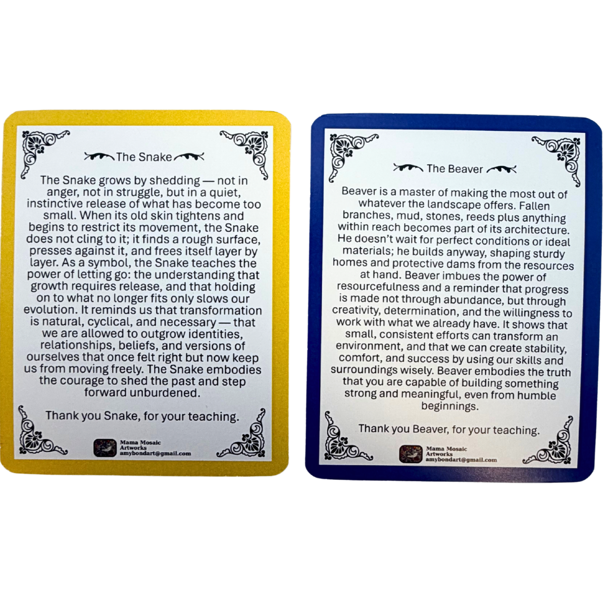Brush and Bone Oracle Deck: 50 cards of hand-painted art and insight, by artist Amy Bond