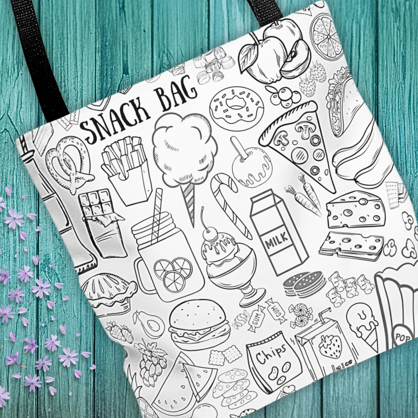 Snacks Tote Bag - Mom Life Hack - 3 Sizes