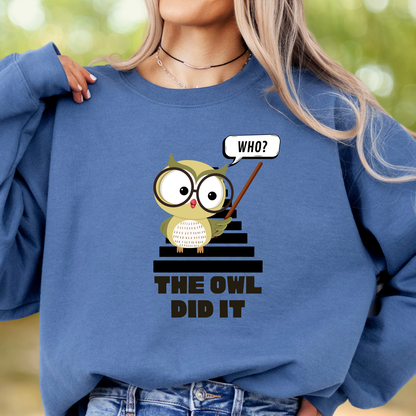 The Staircase Sweatshirt - The Owl Did It Unisex Crew