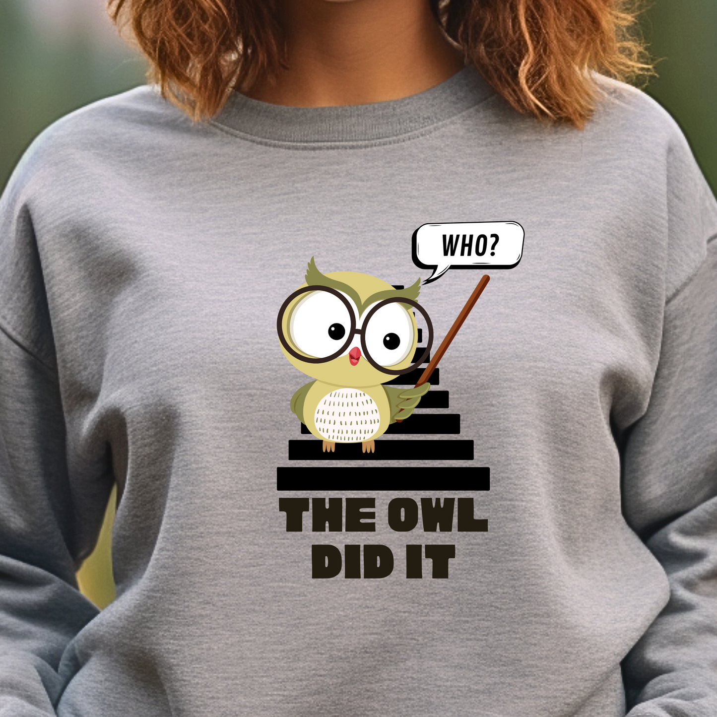 The Staircase Sweatshirt - The Owl Did It Unisex Crew