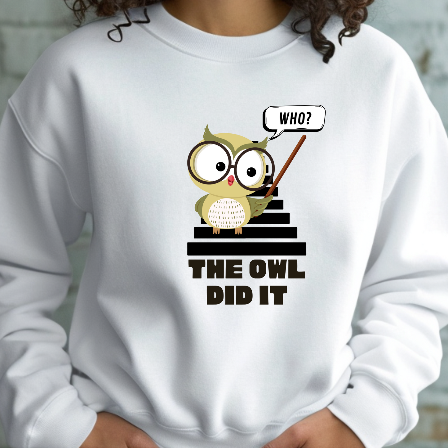 The Staircase Sweatshirt - The Owl Did It Unisex Crew