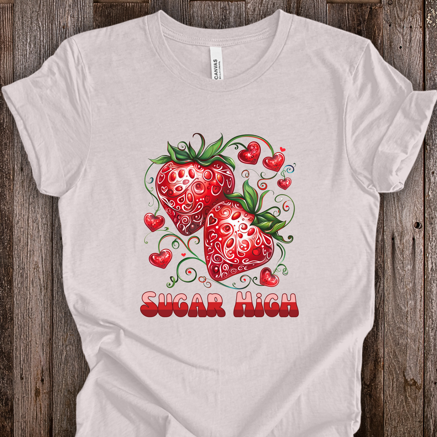 Sugar High Strawberries Unisex TShirt