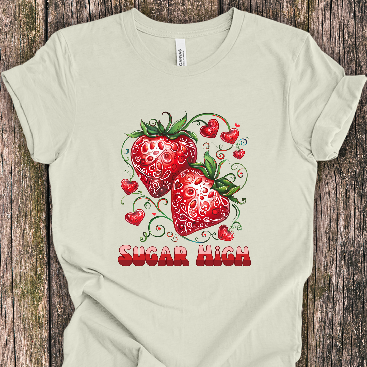 Sugar High Strawberries Unisex TShirt