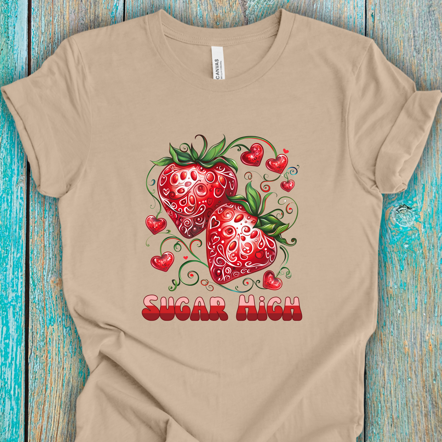 Sugar High Strawberries Unisex TShirt