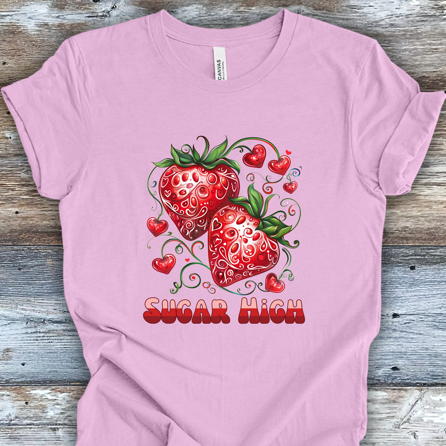 Sugar High Strawberries Unisex TShirt