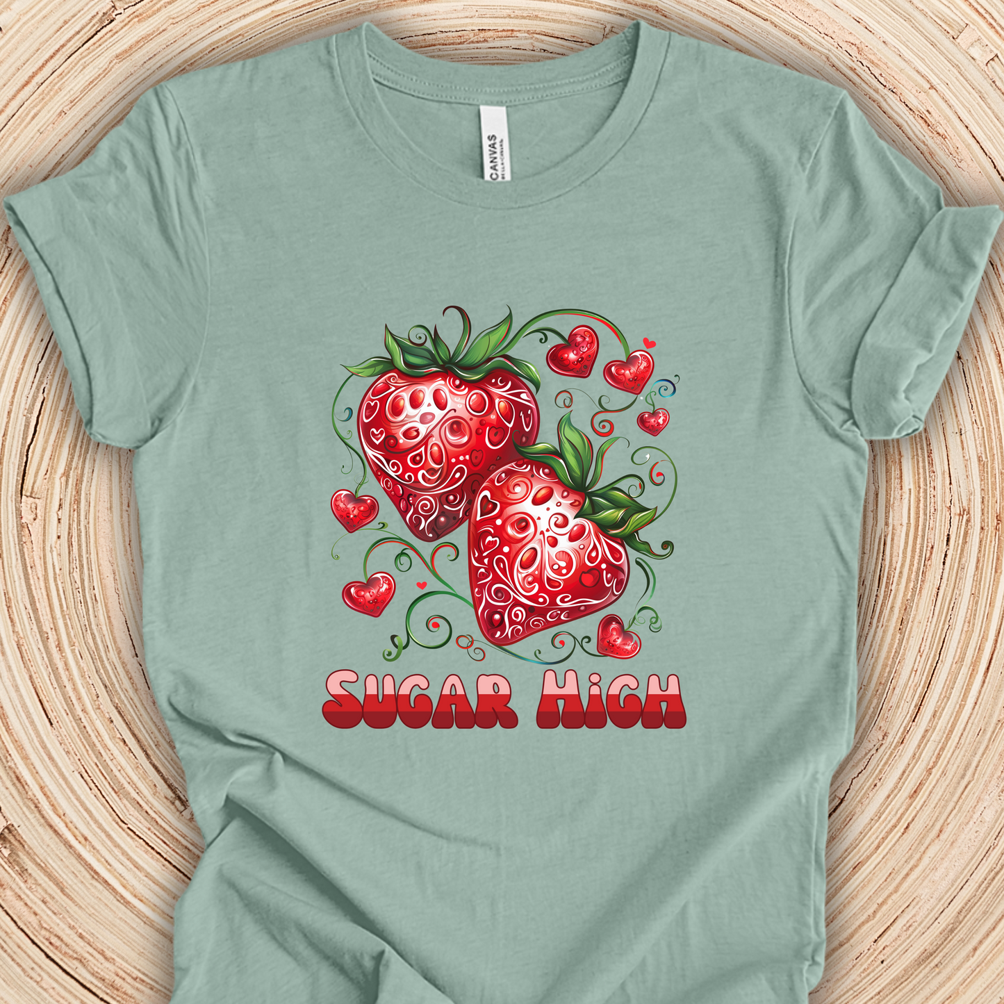 Sugar High Strawberries Unisex TShirt