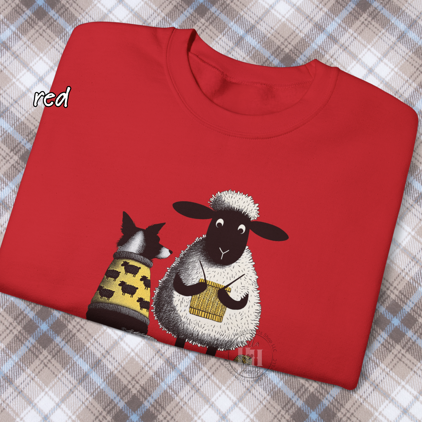 Bordie Collie and Sheep Sweatshirt