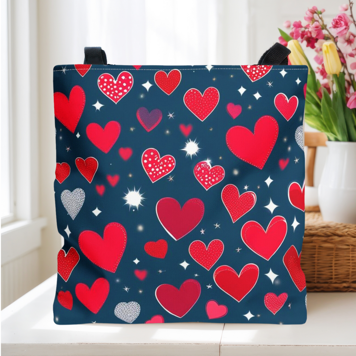 Hearts Tote Bag - Spread the Love - 3 Sizes