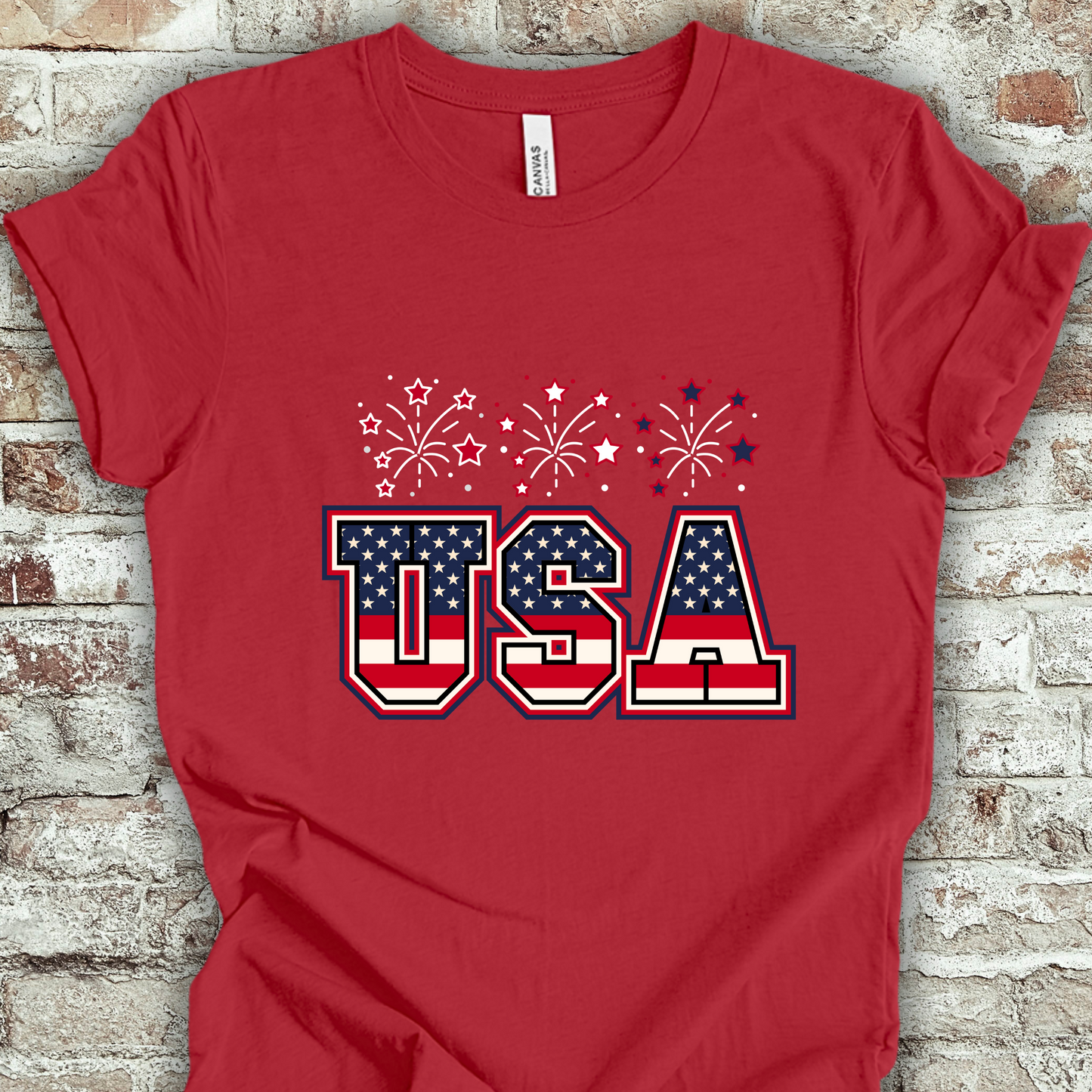 USA Fireworks July 4th Unisex TShirt