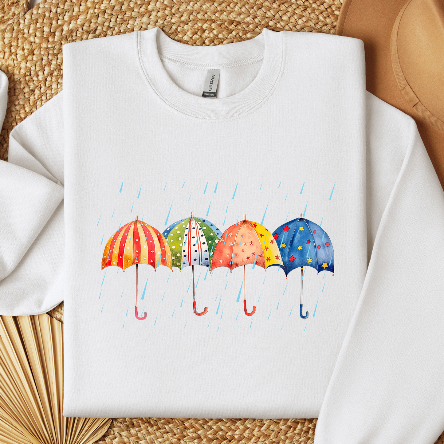 PNW Umbrellas Sweatshirt - Rainy Day Unisex Crew