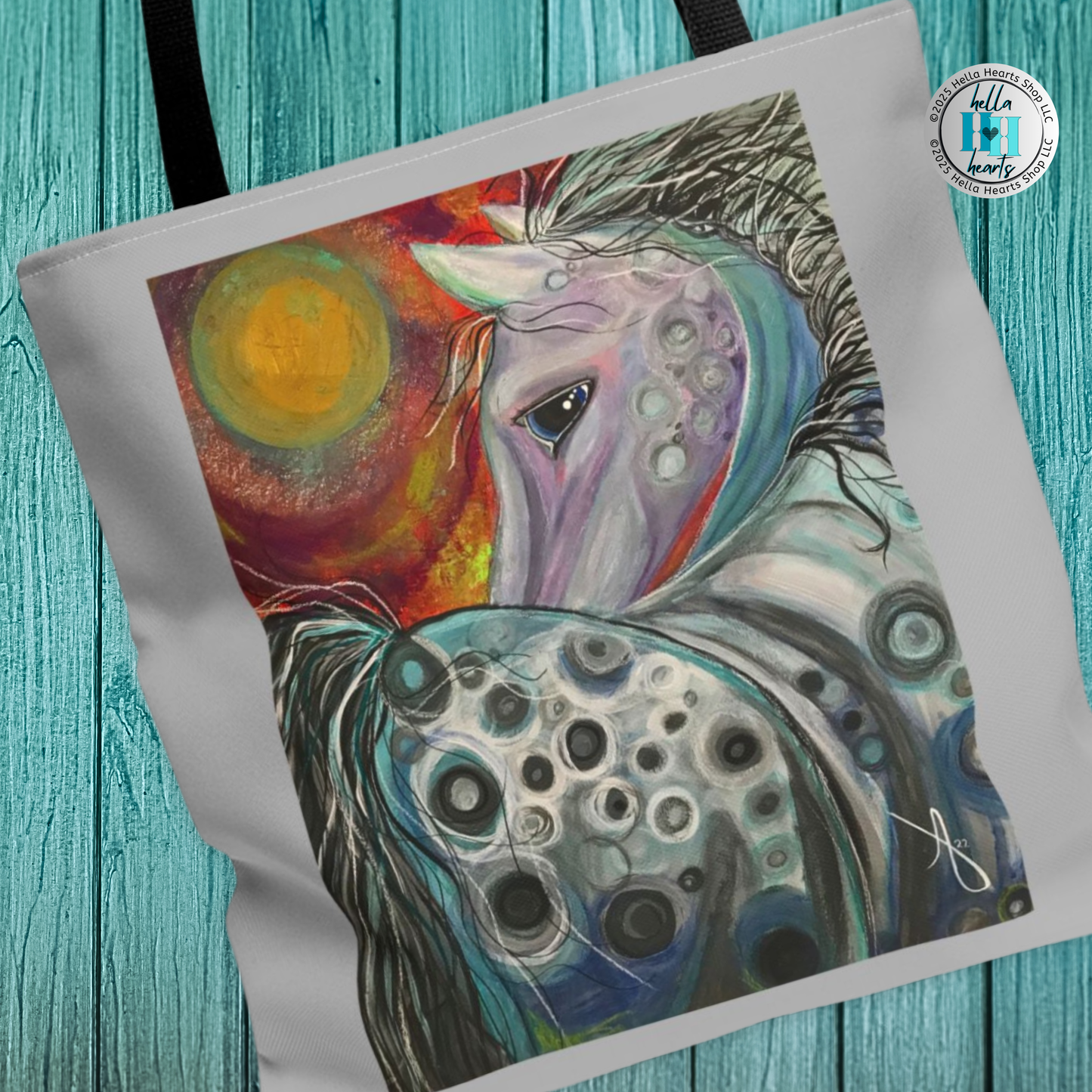Appaloosa Tote Bag - Original Art, Venus Appaloosa from Mama Mosaic Artworks - 3 Sizes