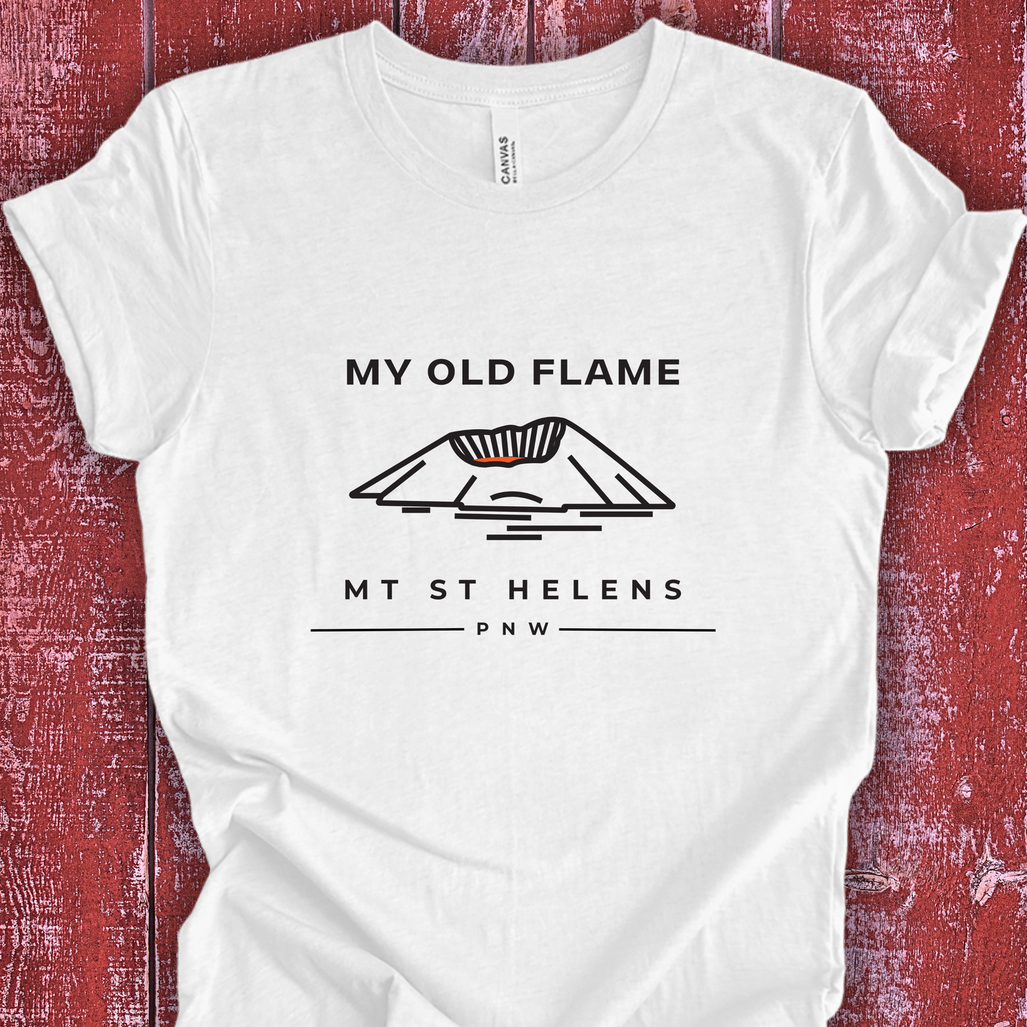 Mt St Helens Shirt - My Old Flame Unisex Crew