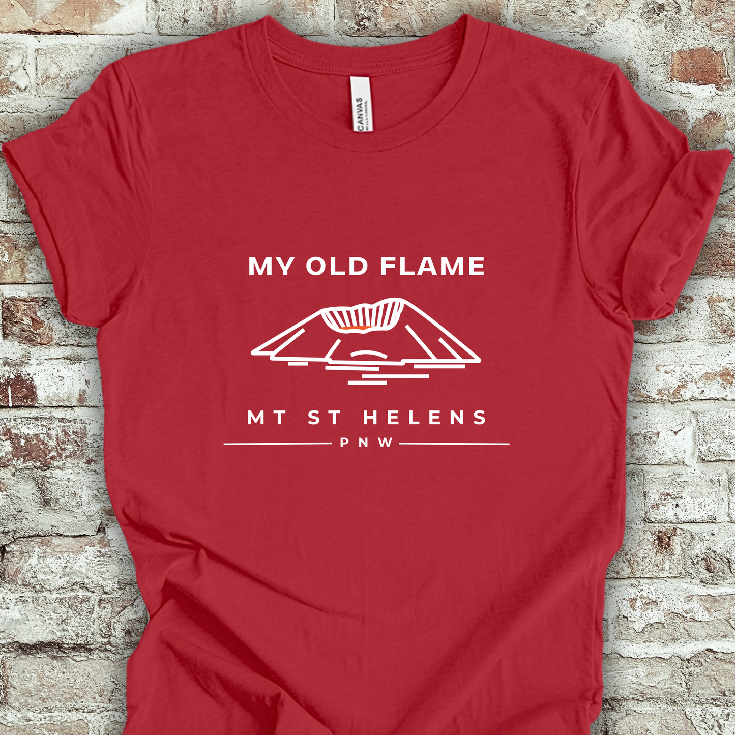 Mt St Helens Shirt - My Old Flame Unisex Crew