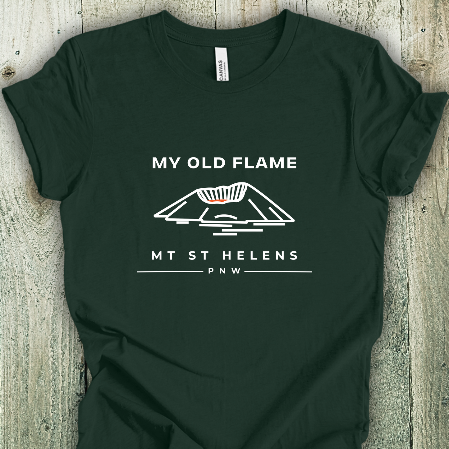 Mt St Helens Shirt - My Old Flame Unisex Crew