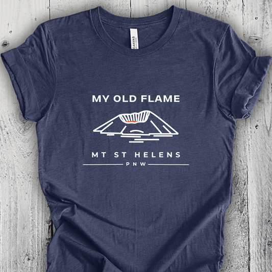 Mt St Helens Shirt - My Old Flame Unisex Crew