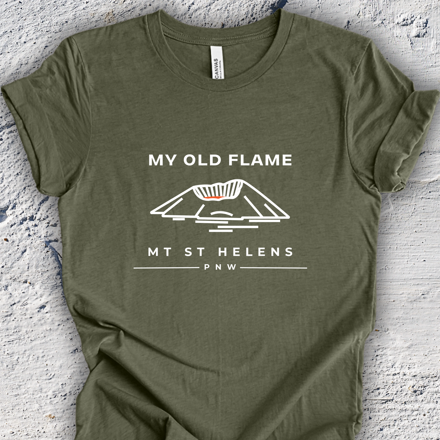 Mt St Helens Shirt - My Old Flame Unisex Crew