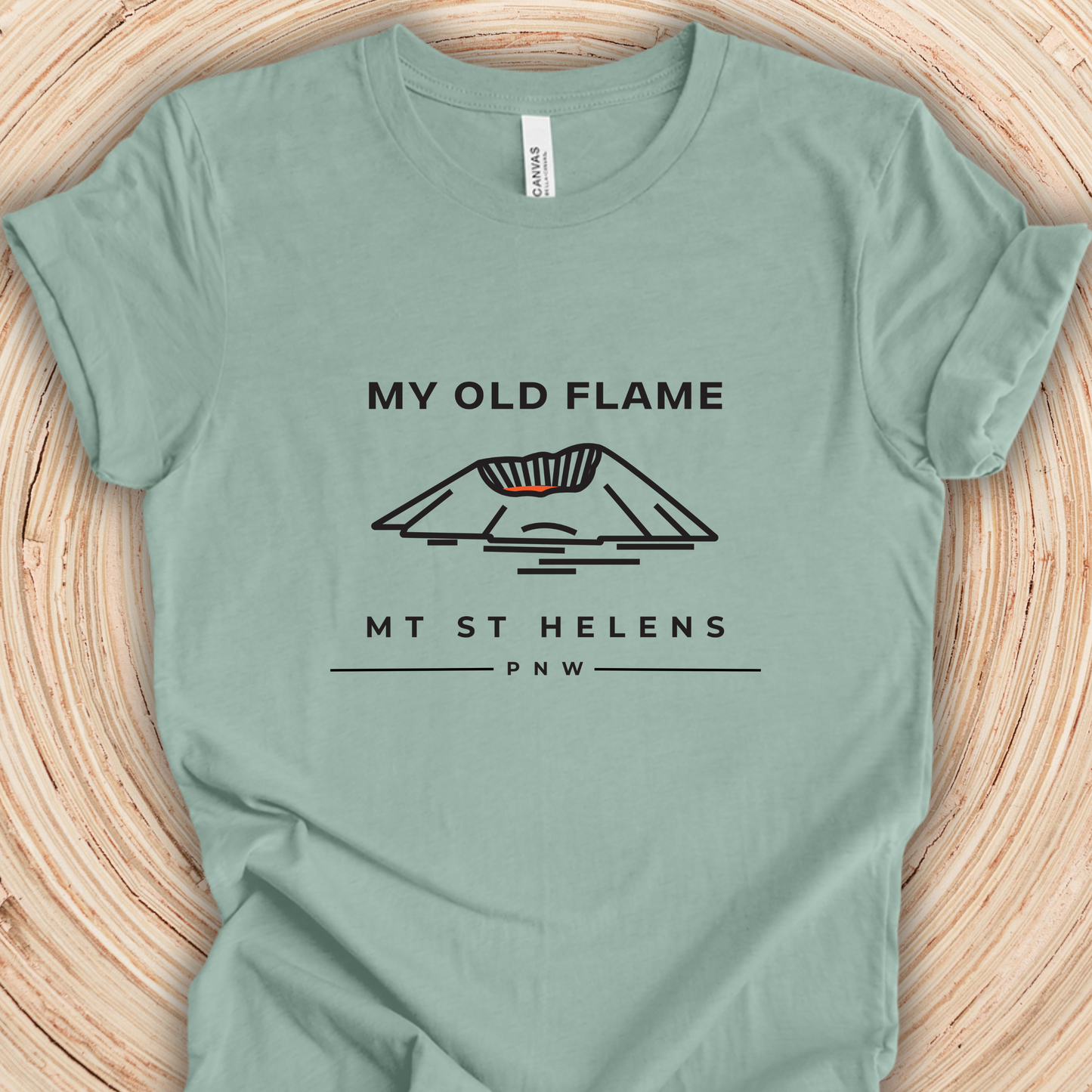 Mt St Helens Shirt - My Old Flame Unisex Crew