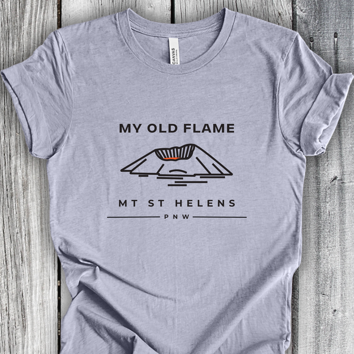 Mt St Helens Shirt - My Old Flame Unisex Crew