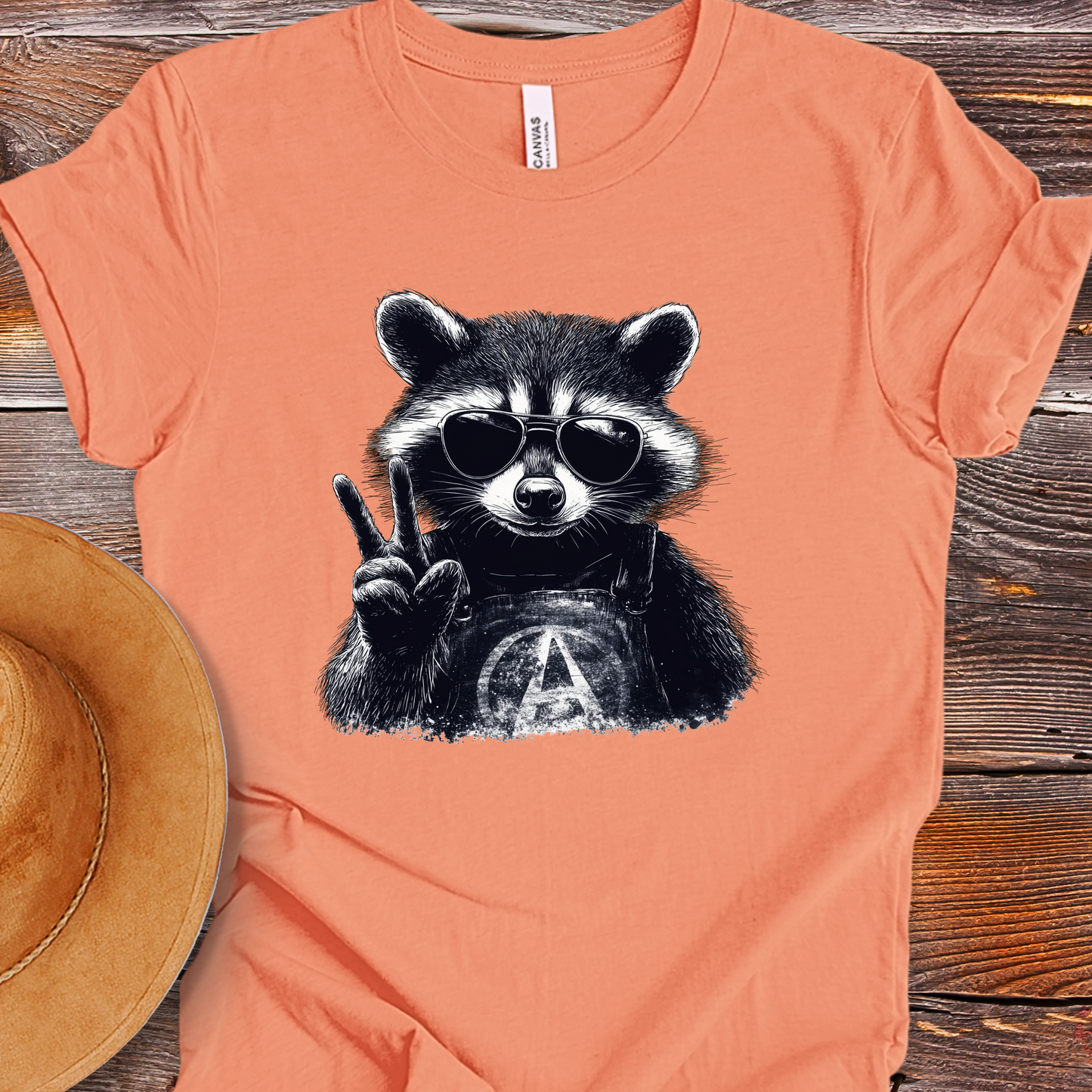 Anarchy Raccoon Shirt - Unisex Crew