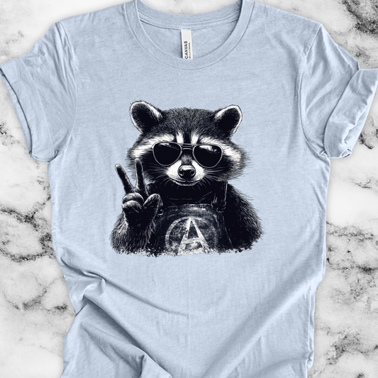 Anarchy Raccoon Shirt - Unisex Crew
