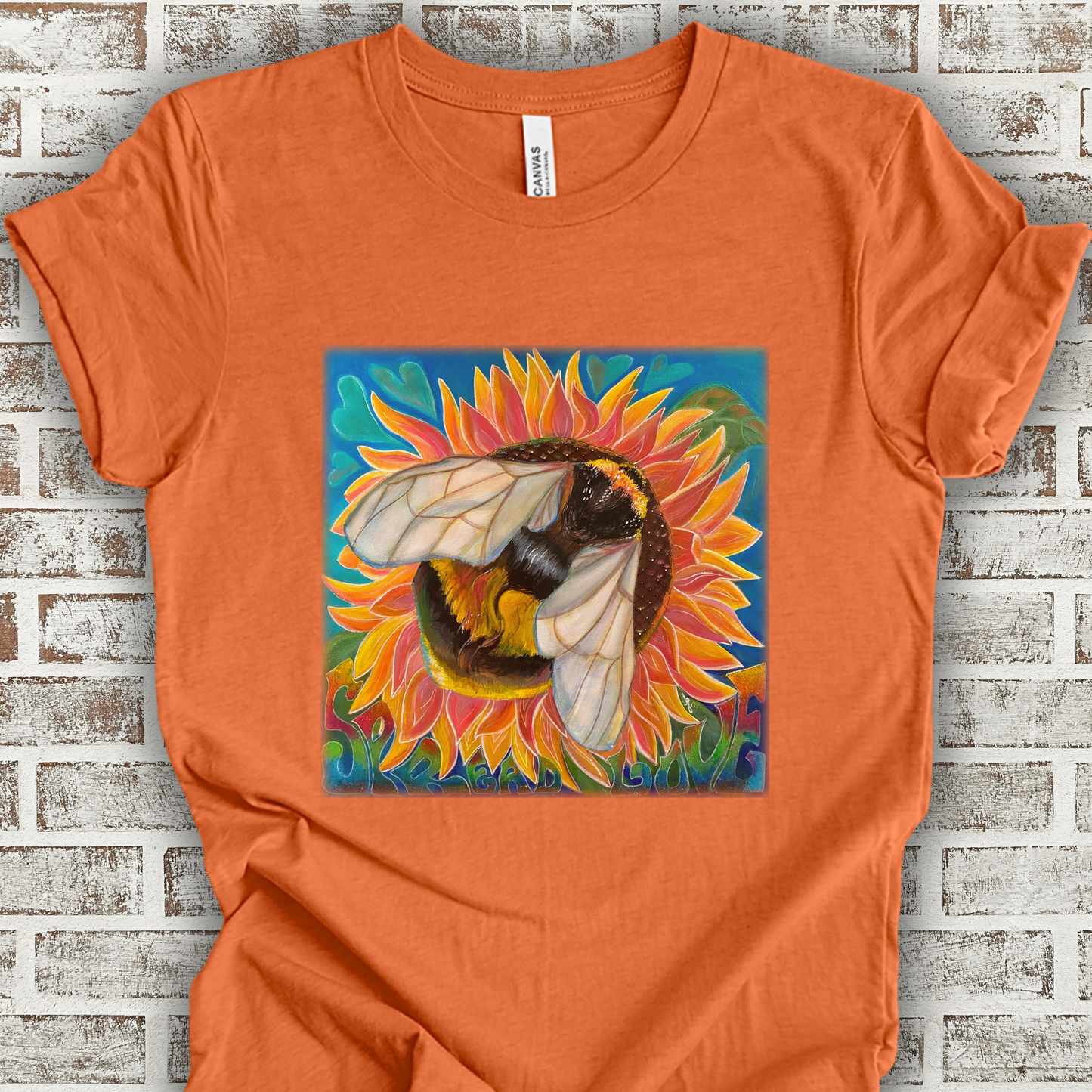 Bee Unisex TShirt - Bees Spread Love from Mama Mosaic Artworks