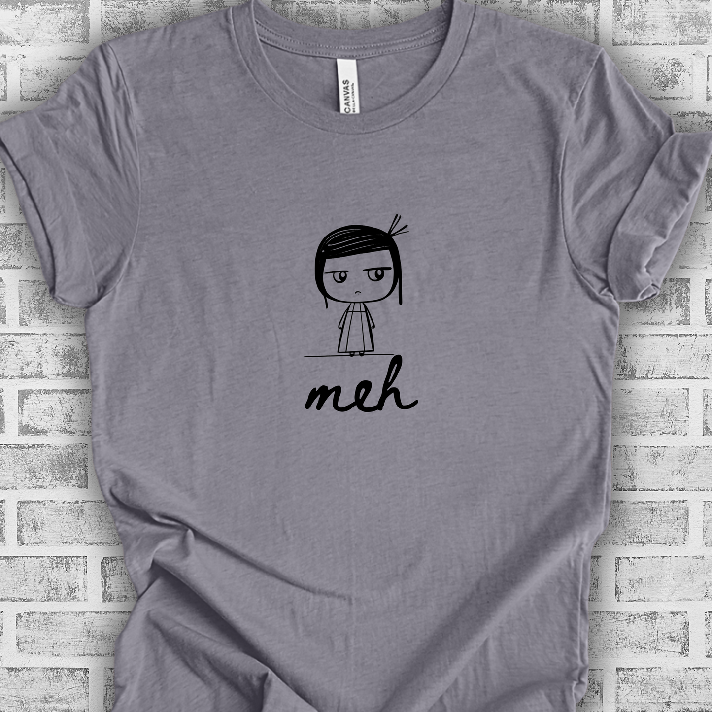 Unhinged Girl Shirt - Meh Attitude - Unisex Crew