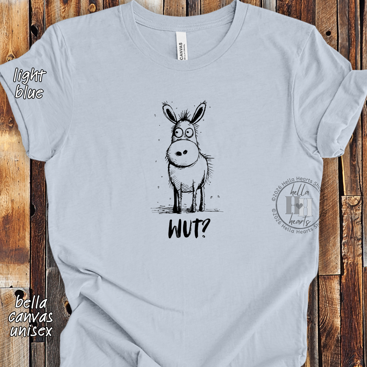 Donkey Shirt - Funny Cute Wut Unisex Crew