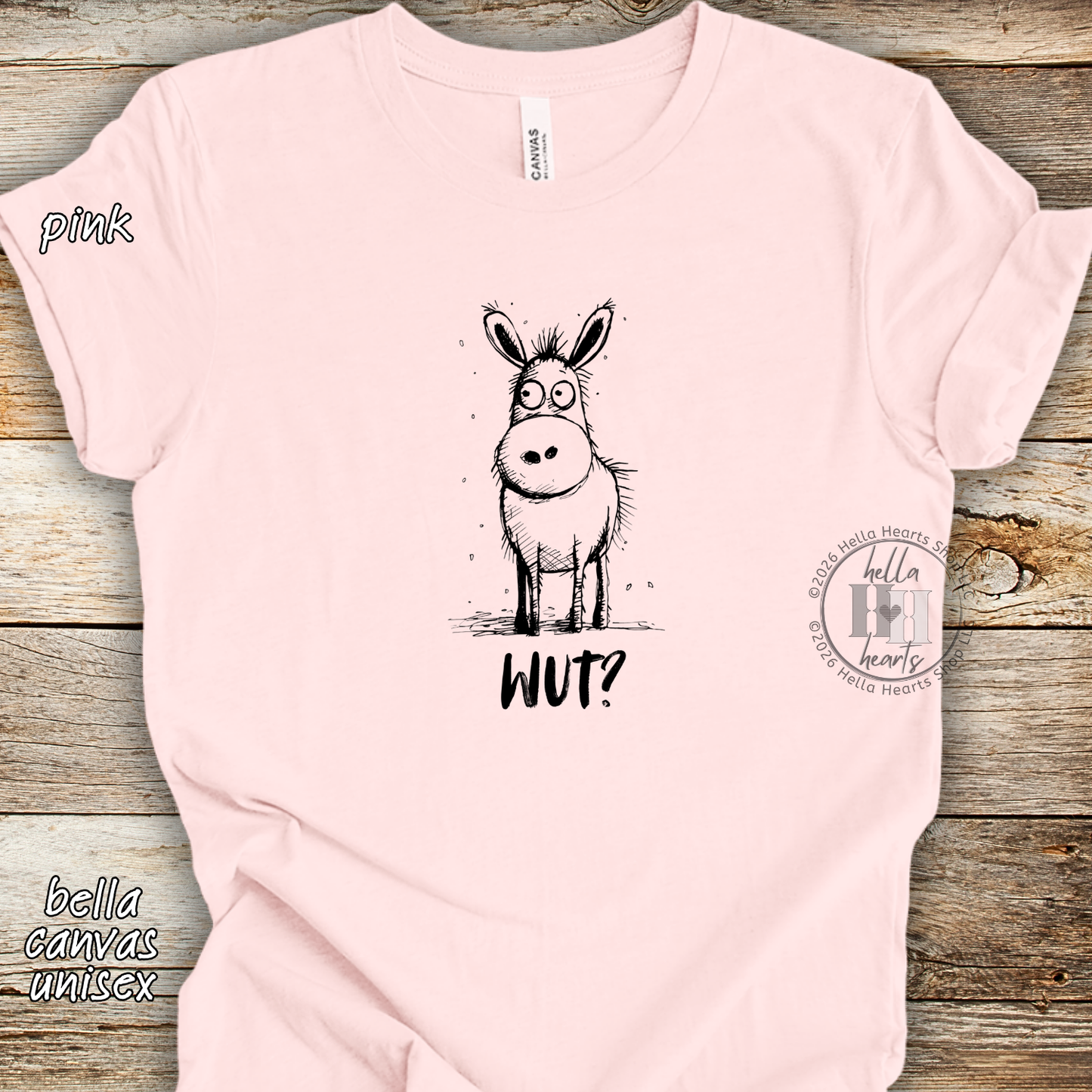Donkey Shirt - Funny Cute Wut Unisex Crew