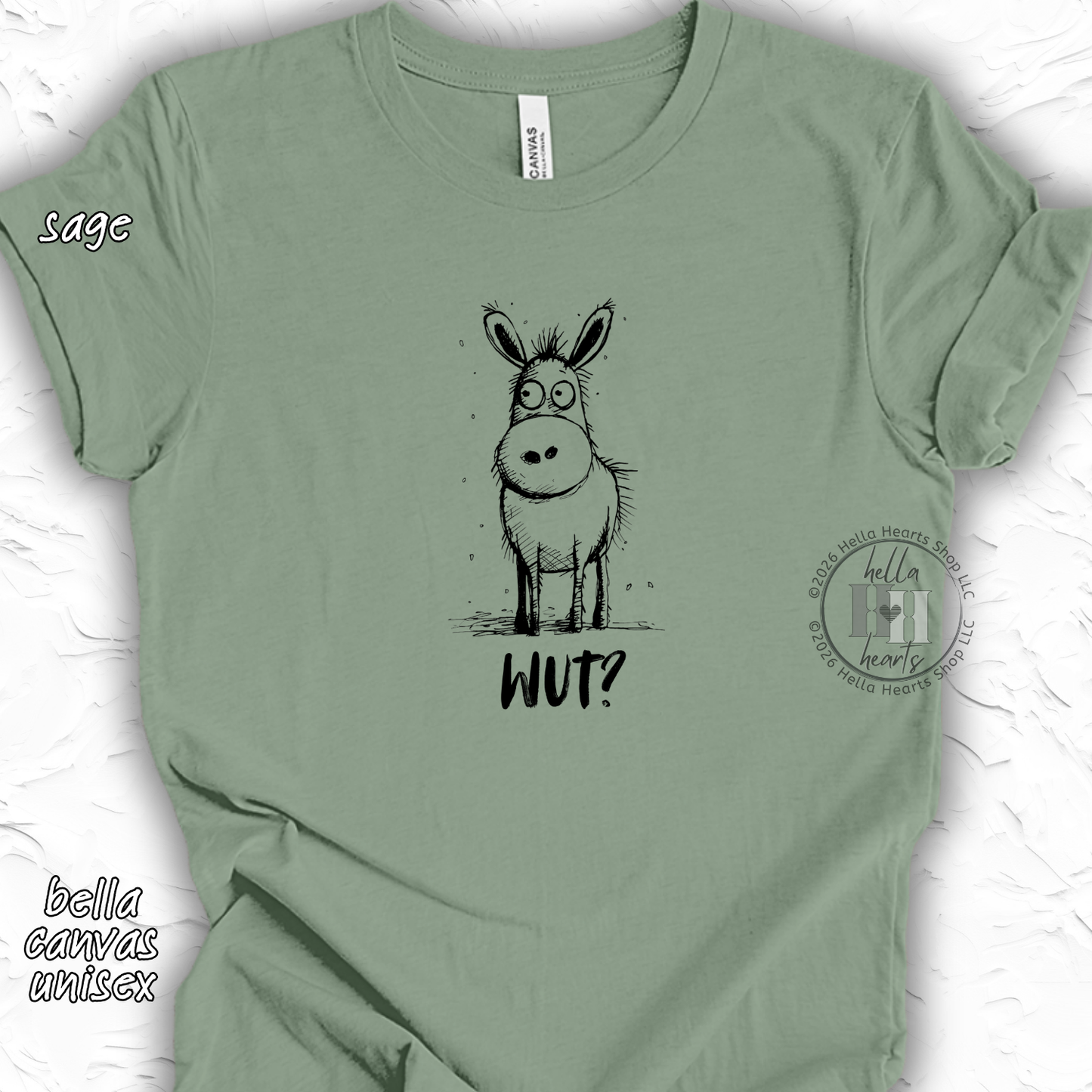 Donkey Shirt - Funny Cute Wut Unisex Crew