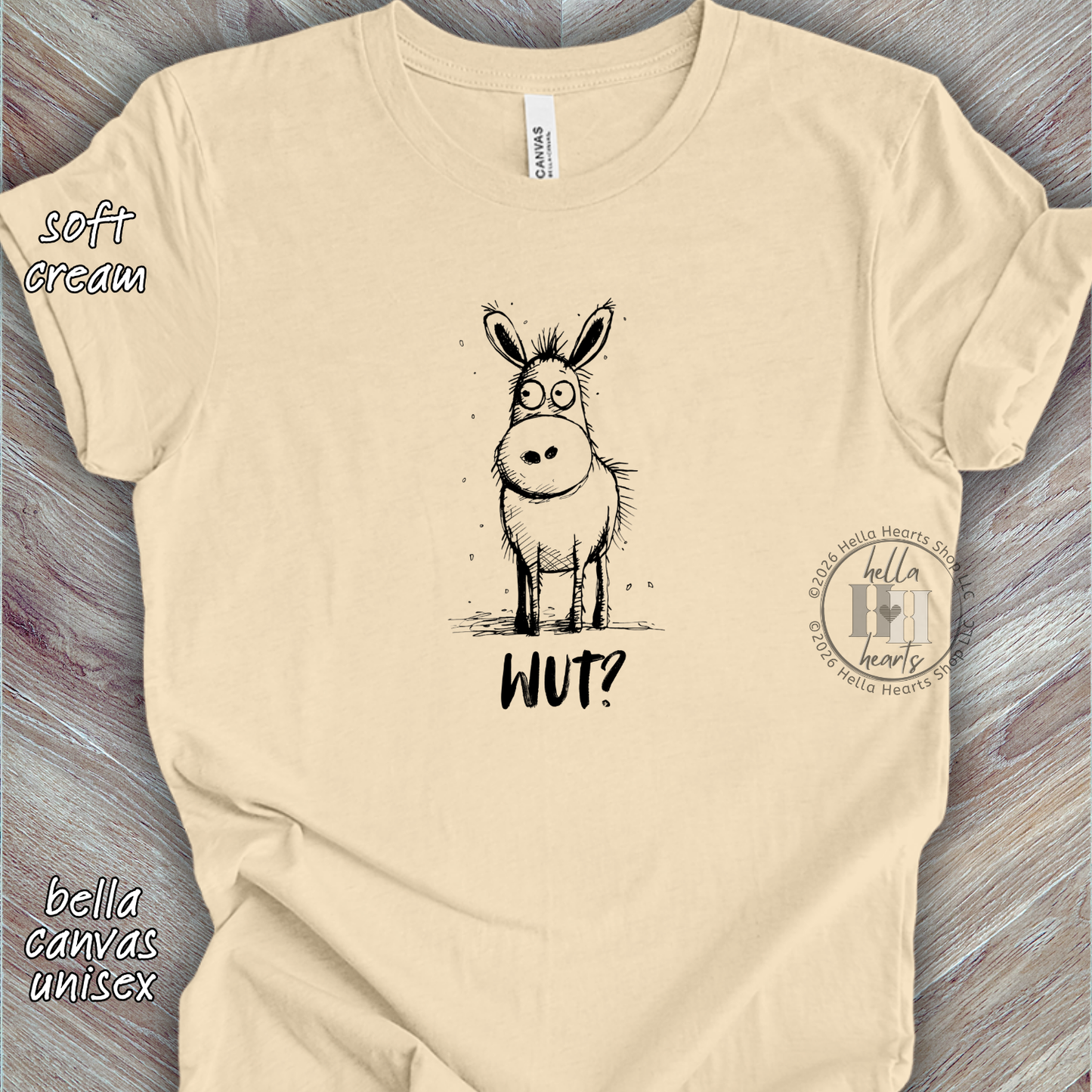 Donkey Shirt - Funny Cute Wut Unisex Crew
