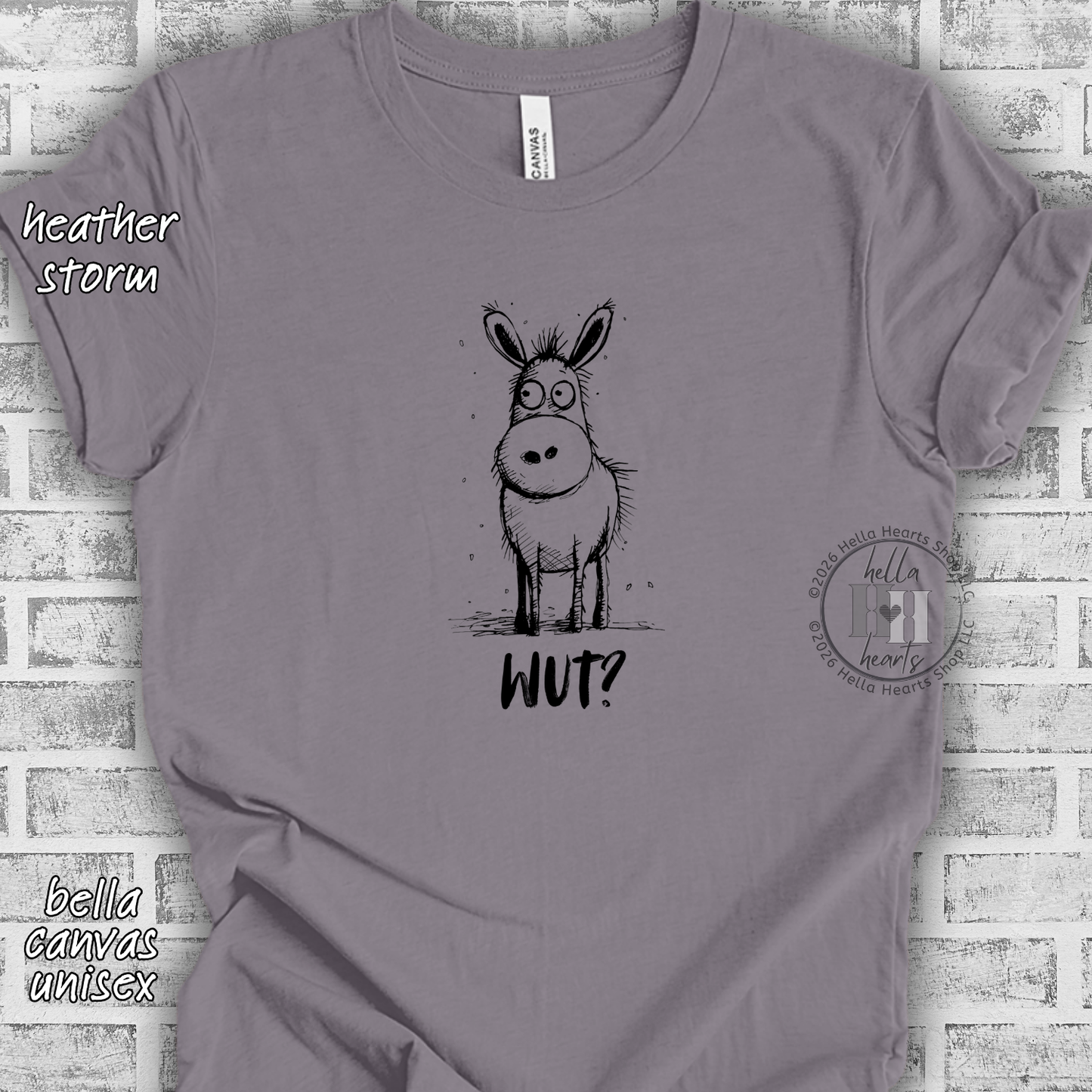 Donkey Shirt - Funny Cute Wut Unisex Crew