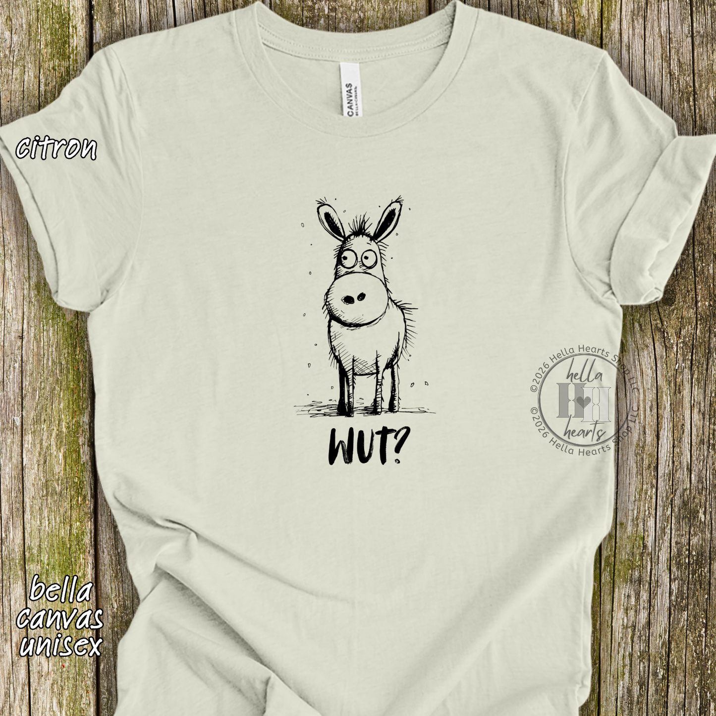 Donkey Shirt - Funny Cute Wut Unisex Crew