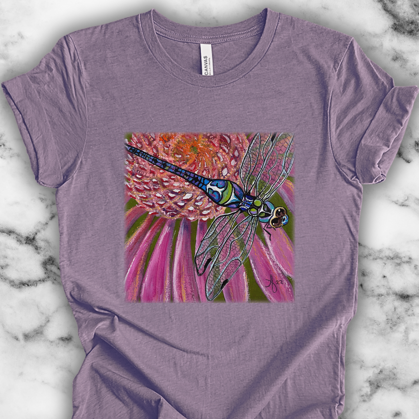 Dragonfly TShirt - Garden Jewel from Mama Mosaic Artworks - Unisex Crew