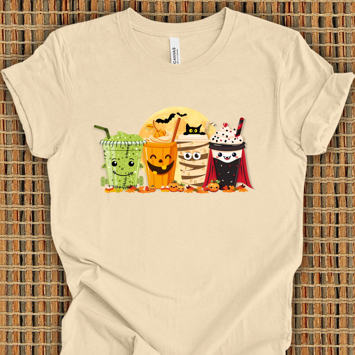 Halloween Monster Coffee Shirt Unisex Crew