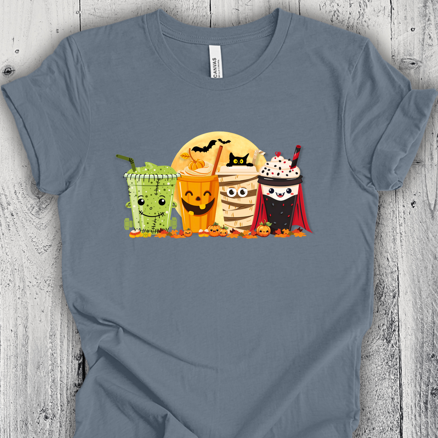 Halloween Monster Coffee Shirt Unisex Crew