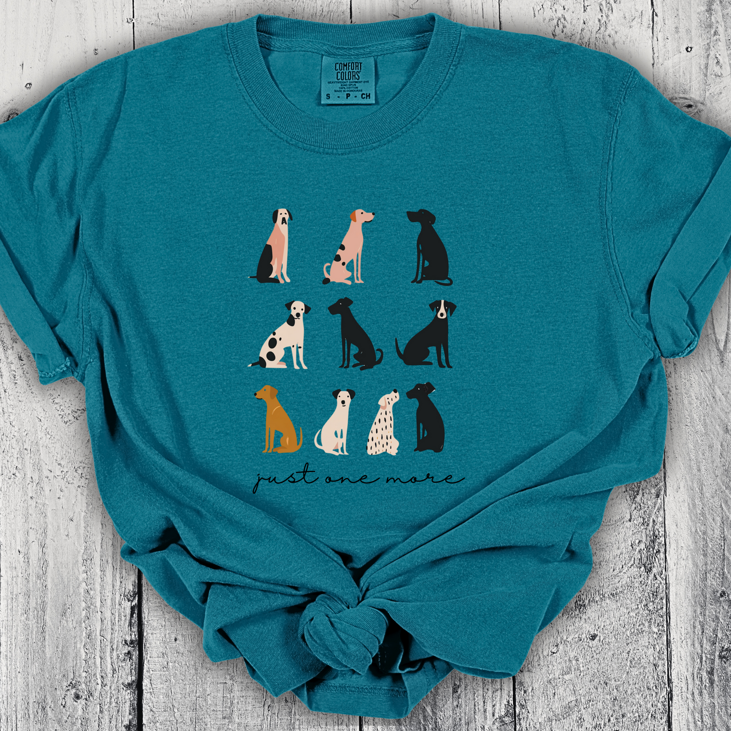 Dog Lover TShirt - Just One More Dog Comfort Colors Unisex Crew